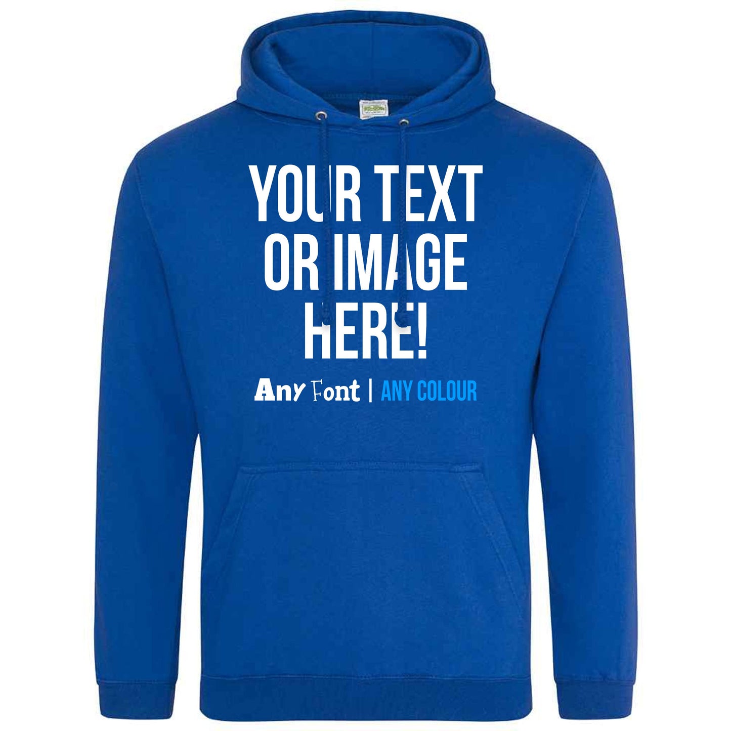 - Personalised Hoodie | Any Text Image Photo | Custom Hoody Hooded Sweatshirt -