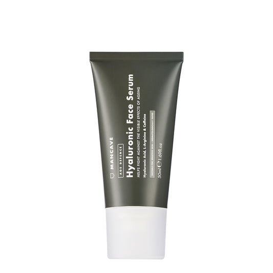 - ManCave Hyaluronic Acid and Caffeine Anti-Aging Face Serum | 50ml -