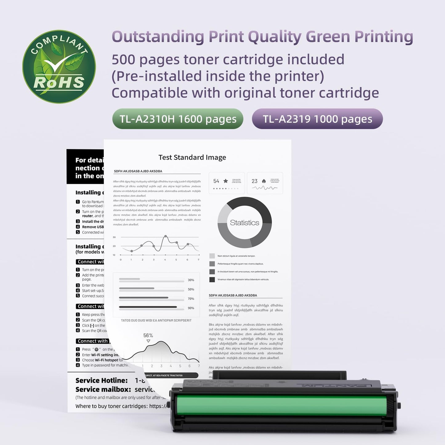 - Pantum BP2309W Wireless Laser Printer | WIFI& USB | 20ppm -