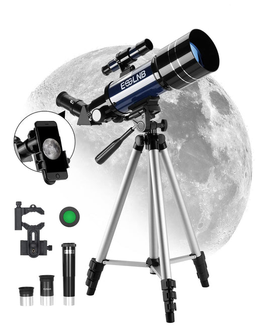 - ESSLNB Telescope 36070 |  70mm Fully Coated Lens | 3X Barlow Lens Moon Filter -
