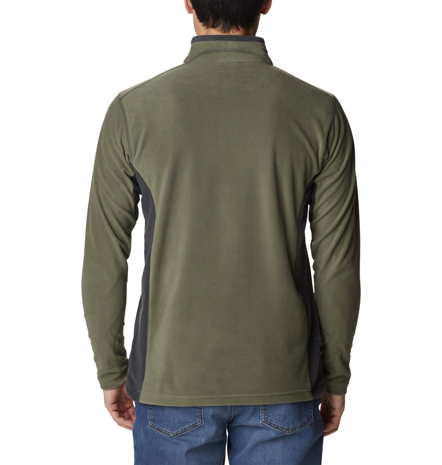 Columbia Men's Klamath Range II Half Zip Fleece Pullover, Stone Green, Shark, M