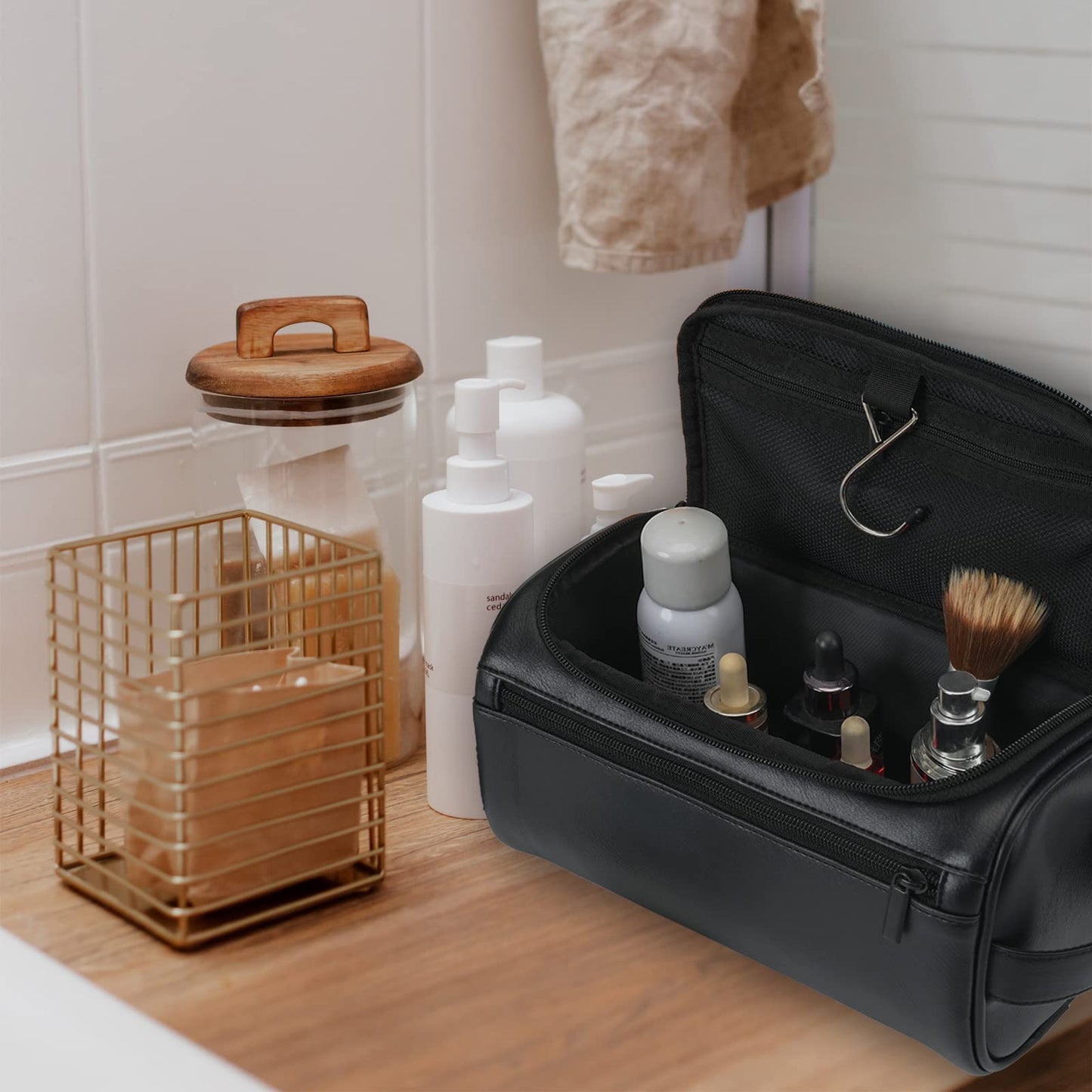 - Personalized Leather Toiletry Bag For Men | Gift For Him -