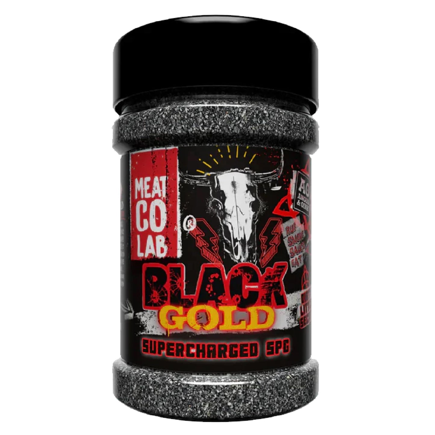 Angus & Oink | Black Gold Supercharged SPG BBQ Rub | Insane Beef Flavour & Umami Boost | Gluten-Free | Perfect for Grilling & Smoking | 200g