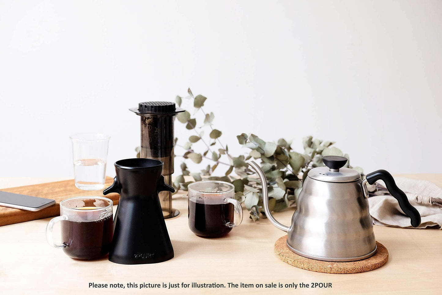 2POUR® The New Dual Press Accessory for The Aeropress® Coffee Maker (Not for XL Version)