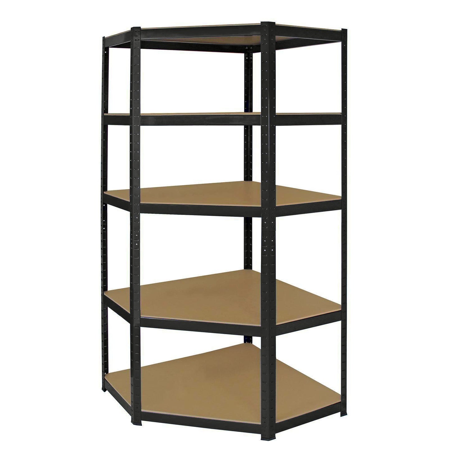 - EAZILIFE 5 Tier Boltless Shelving Storage Kit | Consists of 1 x 5 Tier Corner Shelving Rack 2 x 900mm Straight 5 Tier Shelf Units -