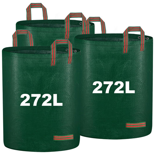- Garden Waste Bags Heavy Duty with Handles | 272 Litre Reusable Outdoor Garden Yard Bag Foldable Garden Bags | 3 Pack -