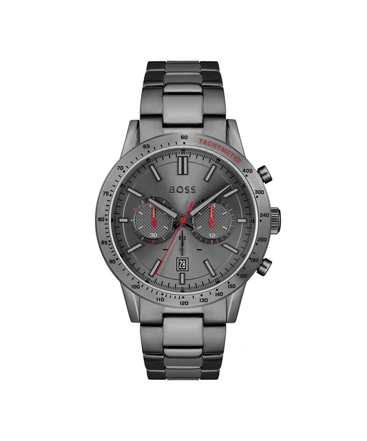 BOSS Chronograph Quartz Watch for Men with Grey Stainless Steel Bracelet - 1513924