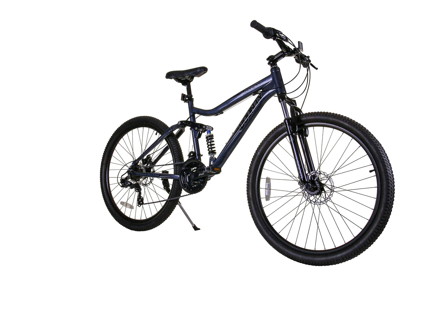 Bounty Full Suspension Mountain Bike - 18 Speed Shimano Gearing, Zoom Suspension Forks, Disc Brakes, Light Alloy Rims - Bikes for Men