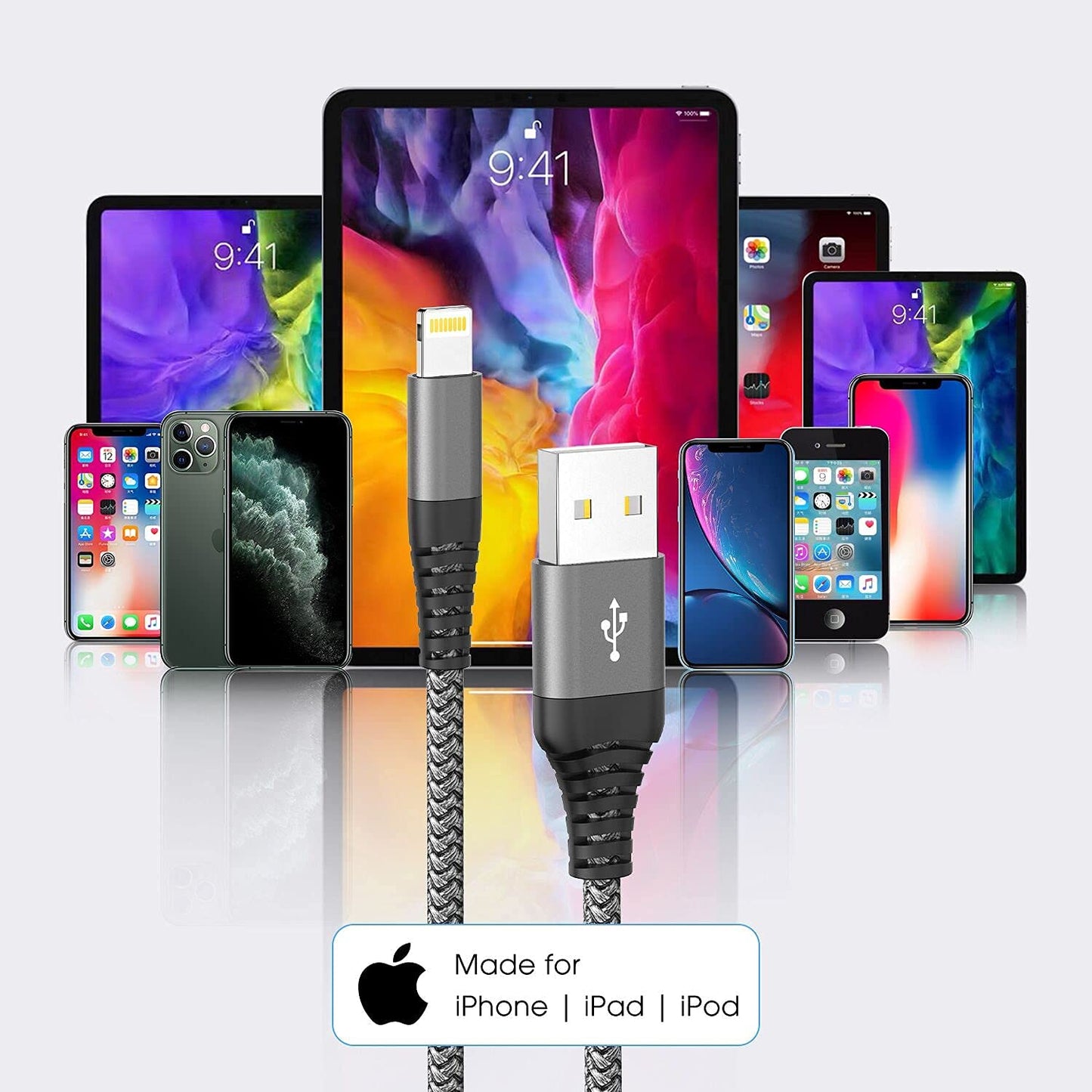 - iPhone Charger Cable | 3M | 2Pack | Fast Charger -