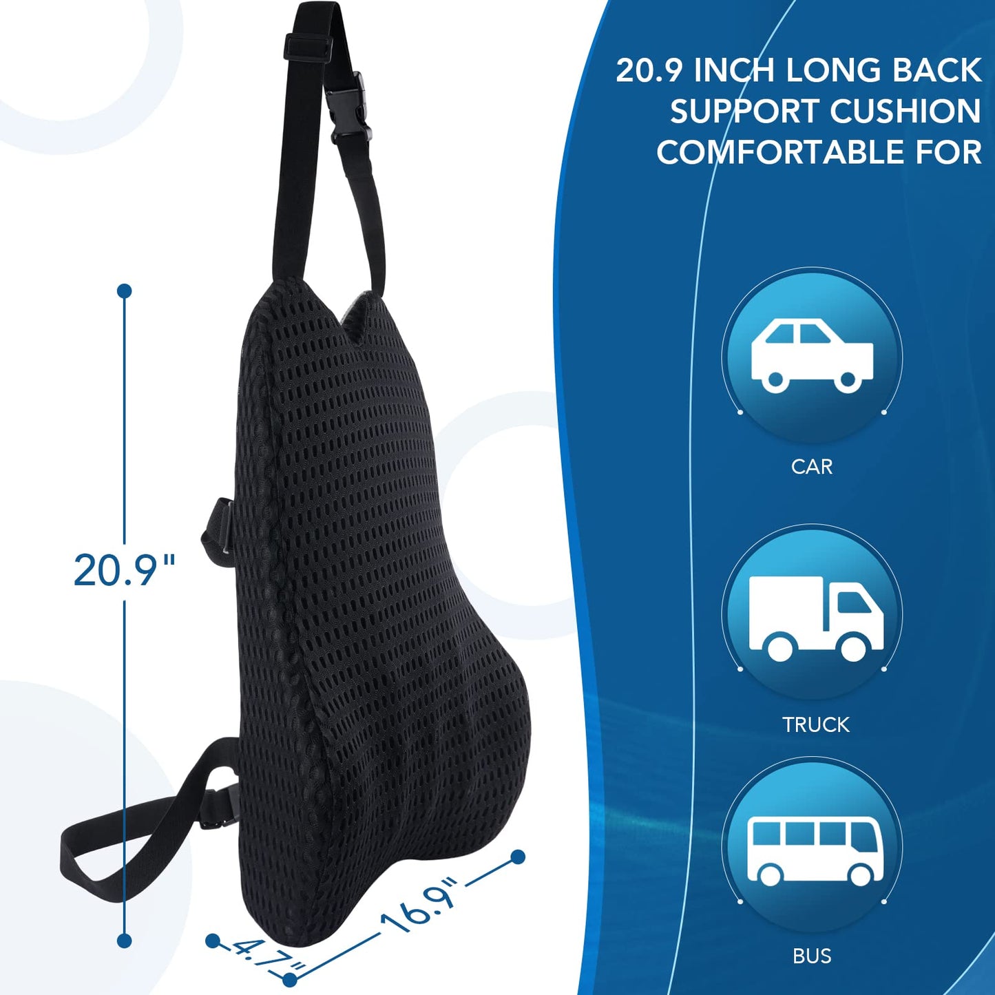 - Teemour Lumbar Support Pillow for Office Chair Car | Lumbar Pillow Memory Foam Car Back Support | For Gaming Chair -