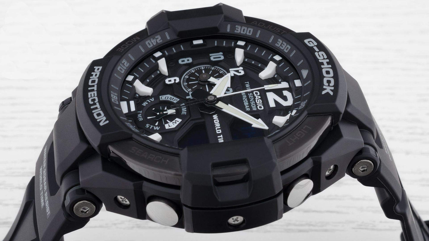 Casio Mens Analogue-Digital Quartz Watch with Resin Strap GA-1100-1A1ER