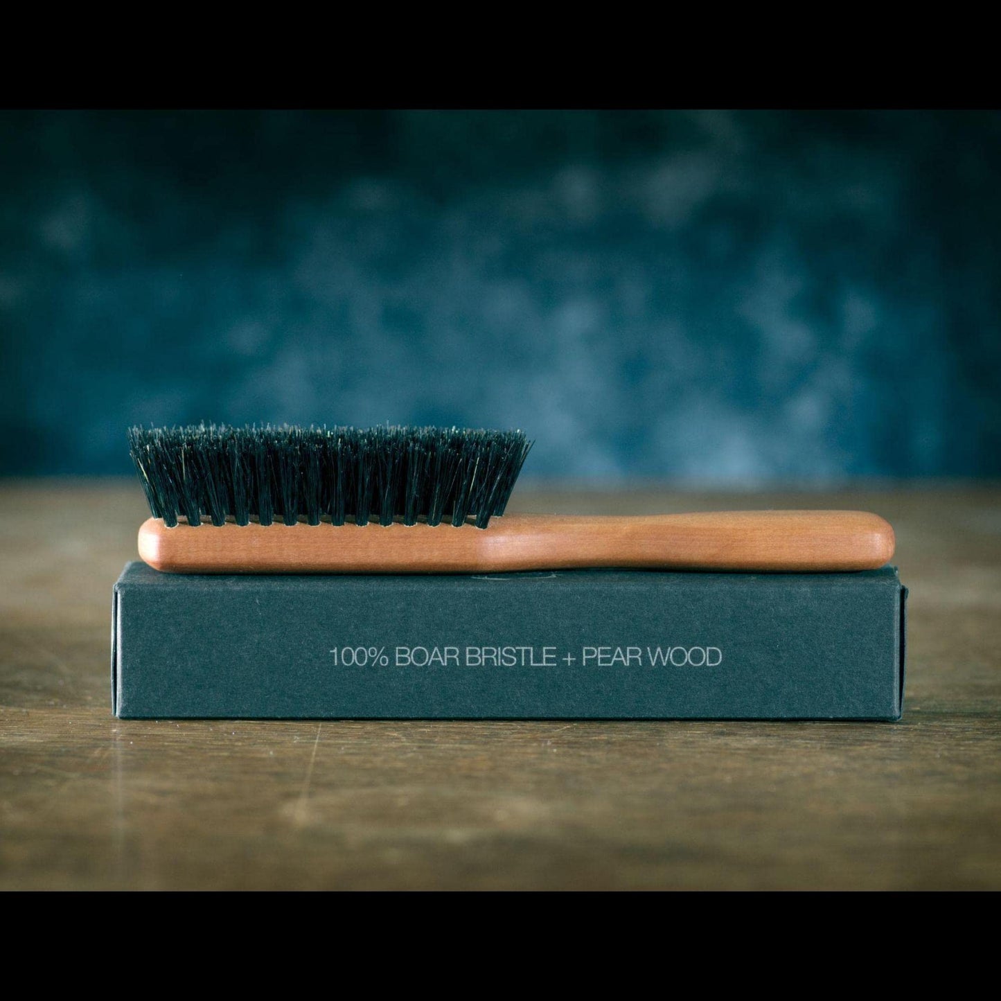 Beard Brush by ZilberHaar - Stiff Beard Brush for Men, Boar Bristle Hair Brush - Straightens & Promotes Beard Growth, Works with Natural Beard Oil & Beard Styling Balm to Soften Beard – 15cm long