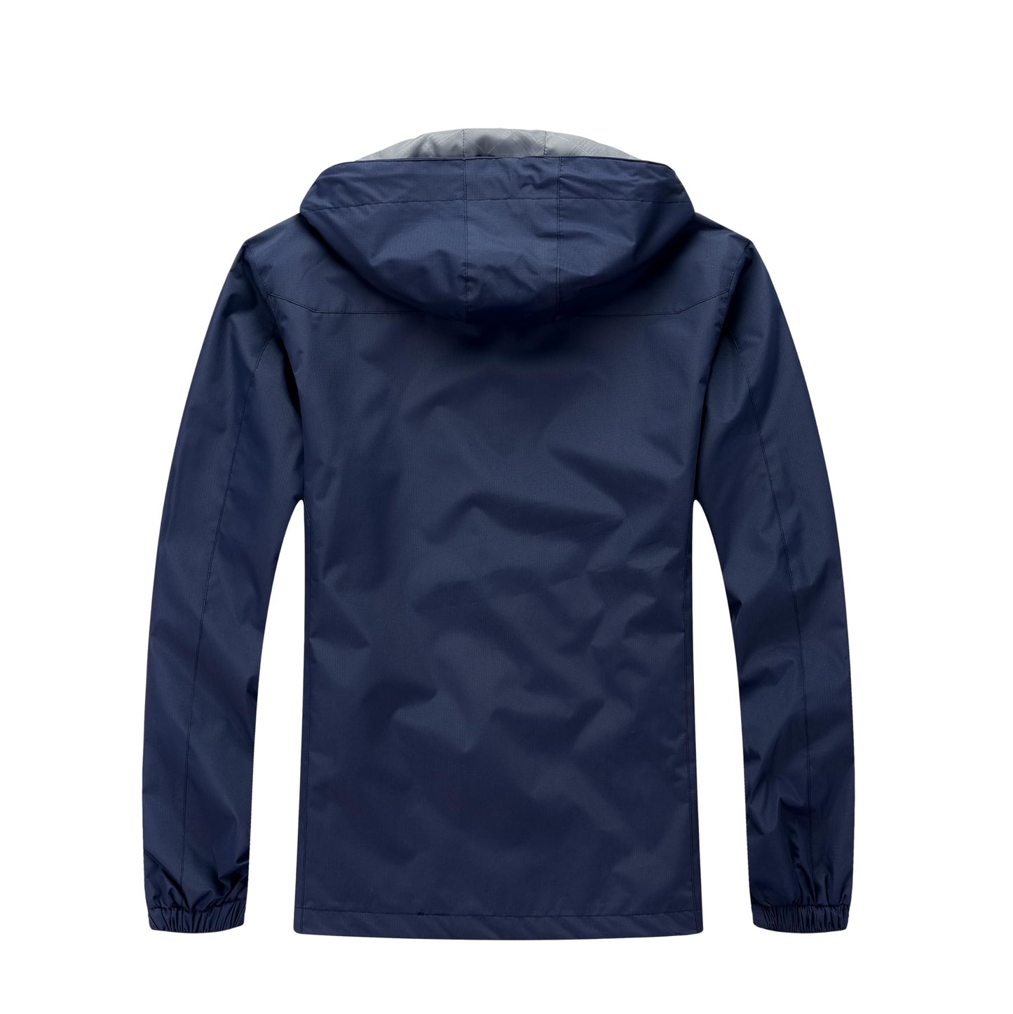 Blu Apparel Mens Waterproof Rain Jacket Premium Branded Walking Hiking Everyday wear Jacket Windproof (UK, Alpha, L, Regular, Regular, Navy)