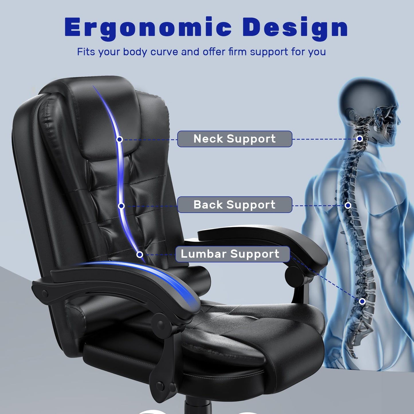 - naspaluro Executive Office Chair | High Back Desk Chair -