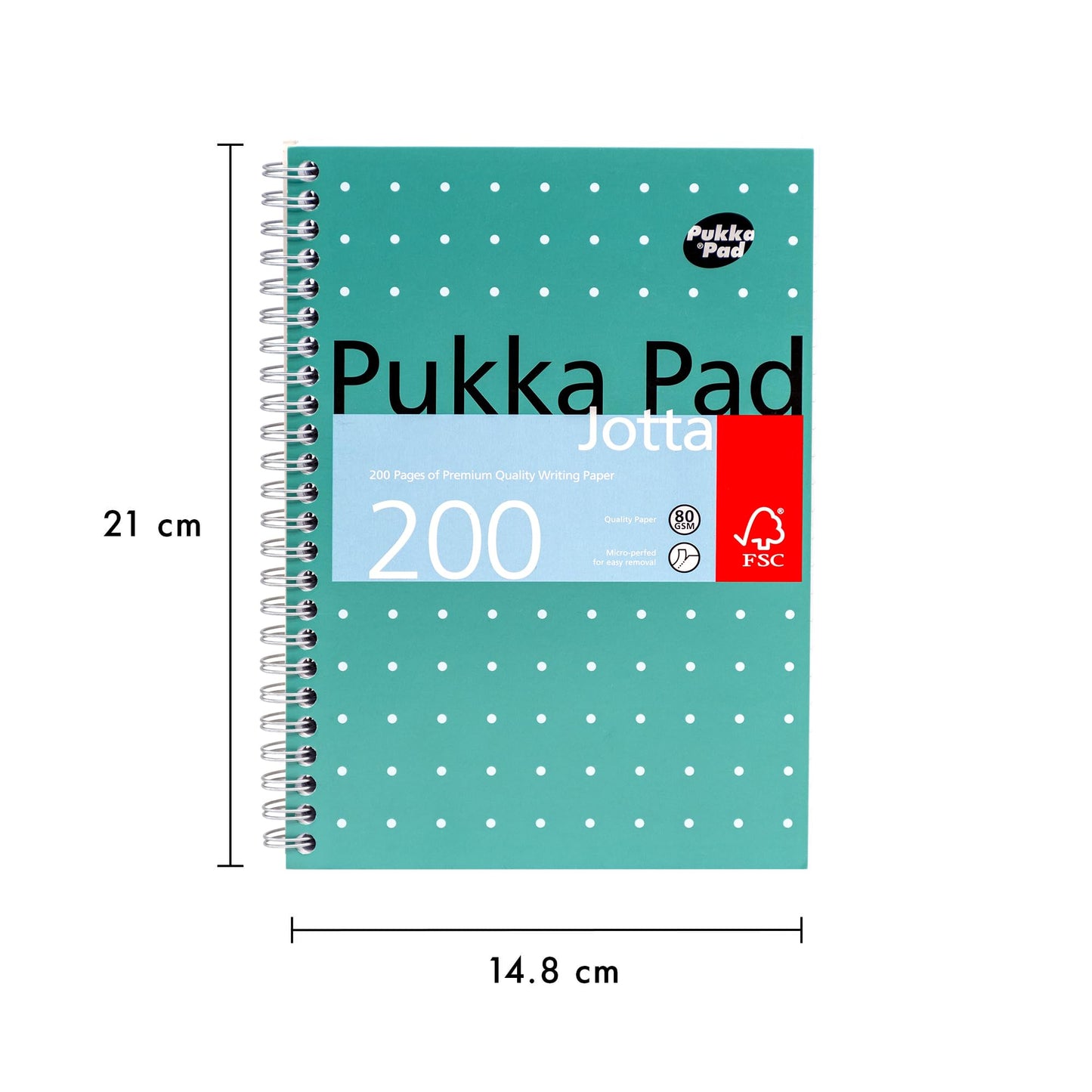 - Pukka Pad | A5 Metallic Jotta Book 3-Pack | Home, School, and Office | 15 x 21cm –