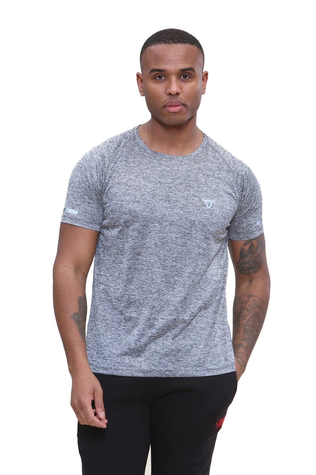 - Pack of 3 Mens Short Sleeve T-Shirts | Workout | Athletic Fit | Moisture Wicking | Fast Drying -