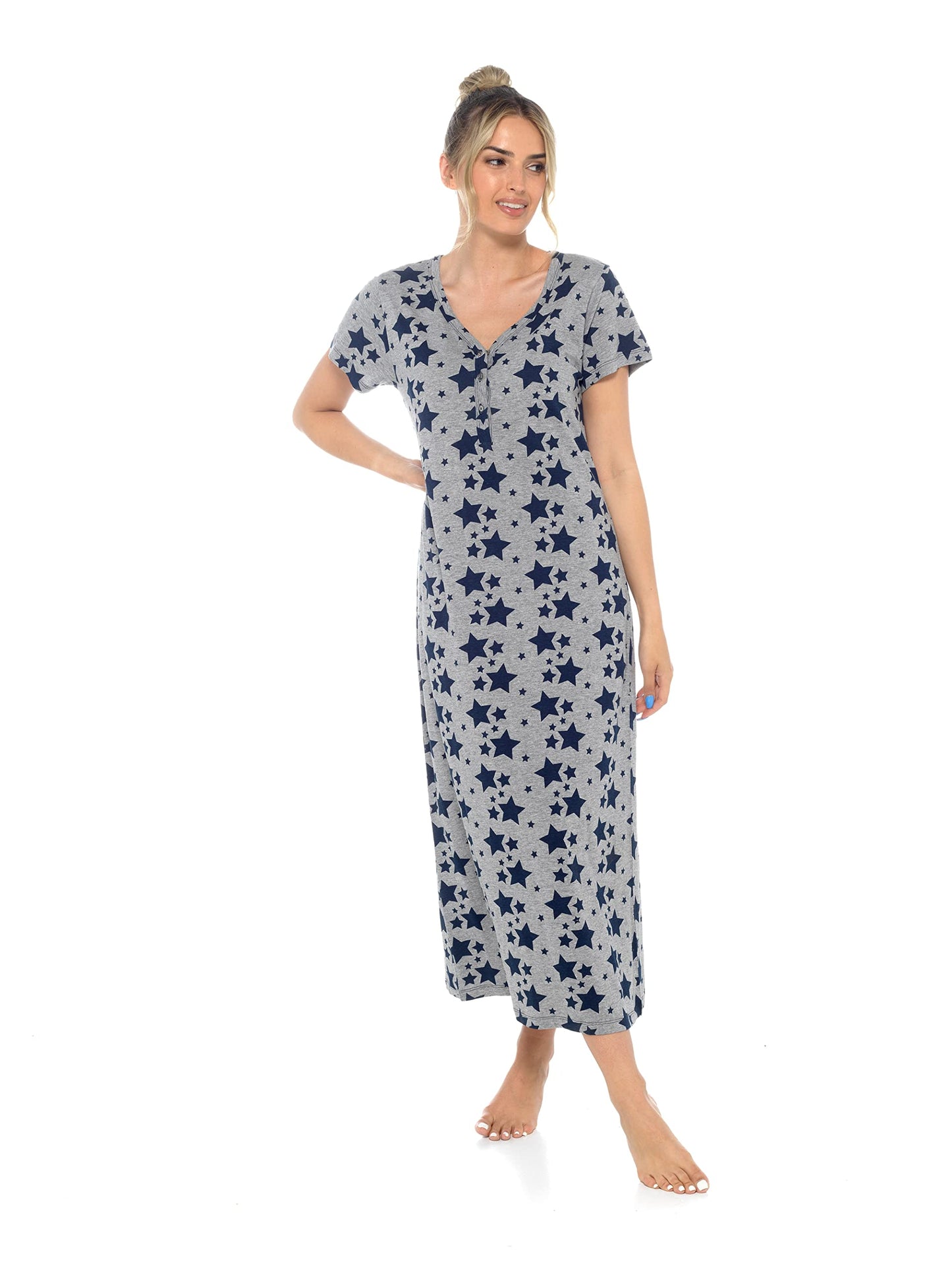- INSIGNIA Womens Cotton Jersey Nighties Nightdress -