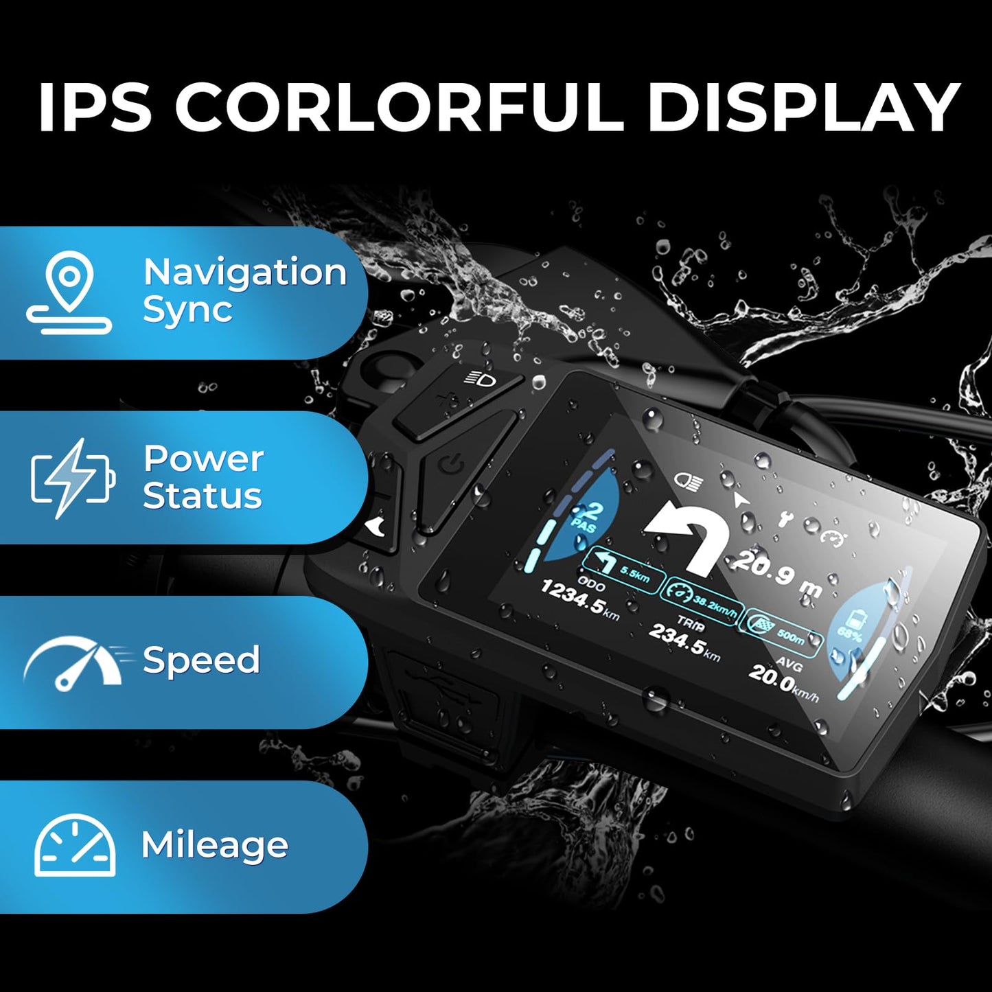 A Dece Oasis ADO Air 20S Folding E-Bike, Electric Bike Equipped with Carbon Belt/Torque Sensor/Hydraulic Disc Brakes/APP City Commuting, Electric Bike for Adults(Shock Absorption Version)