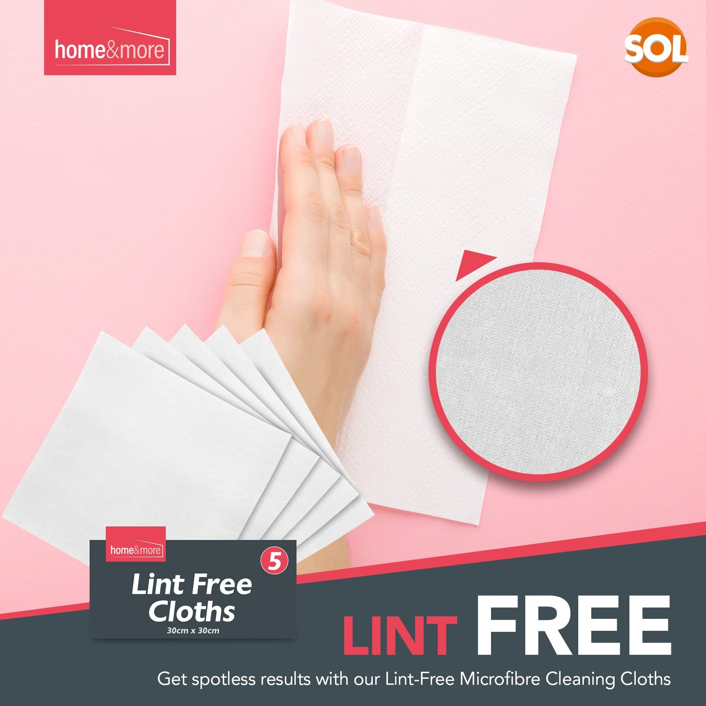 5pk Lint Free Cleaning Cloths | Lint Free Cloths for Oiling Wood, Cleaning Screens, Reusable and Easy to Clean Lint Free Cleaning Cloth, Lint Free Rags, Lint Free Cloths for Cleaning, Lint Free Cloth