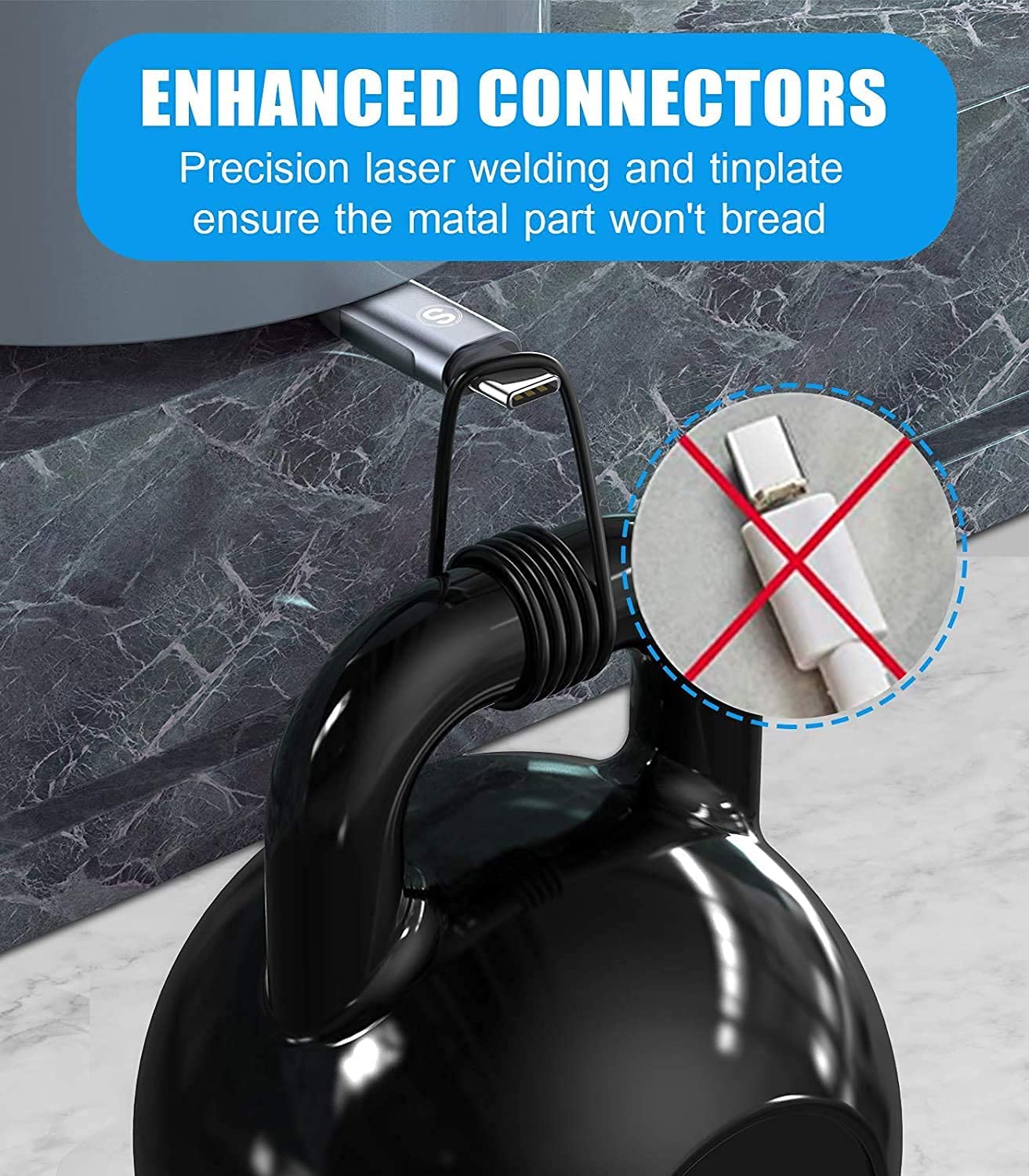 2-Pack 2M USB C Cable 3.1A Fast Car Charger Cable Compatible for iPhone 16 15 Plus Pro Max, Samsung Flip/Fold 6 5 4 3 S10 S9 S8 S20 S21 S22 S23 S24 A15/14/13/12 A35/A34 A55/54, Pixel 8 7 6, Tablets