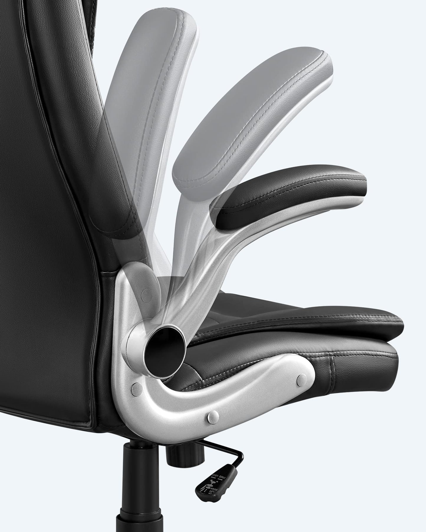 - SONGMICS Office Swivel Chair | 76 cm High Back | Flip-Up Armrest | Computer Chair -
