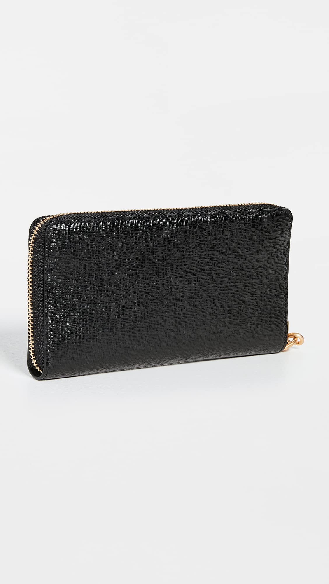 - Tory Burch Women's Robinson Zip Continental Wallet | Black -