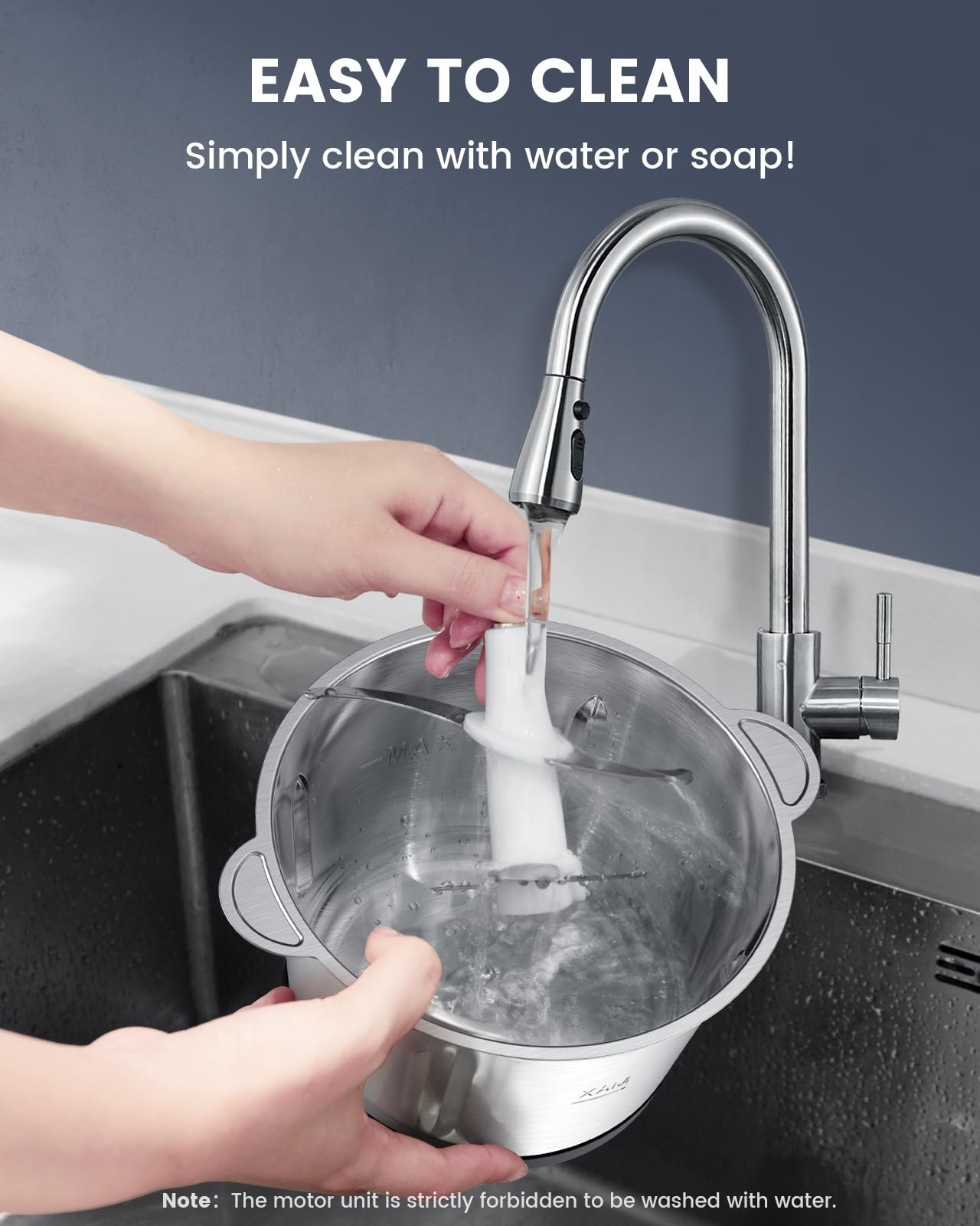 - Food Processor | Cosicosy 2L Meat Grinder with 4 Durable Blades | 2 Speed Adjustable Food Grinder Stainless Steel Food Chopper -