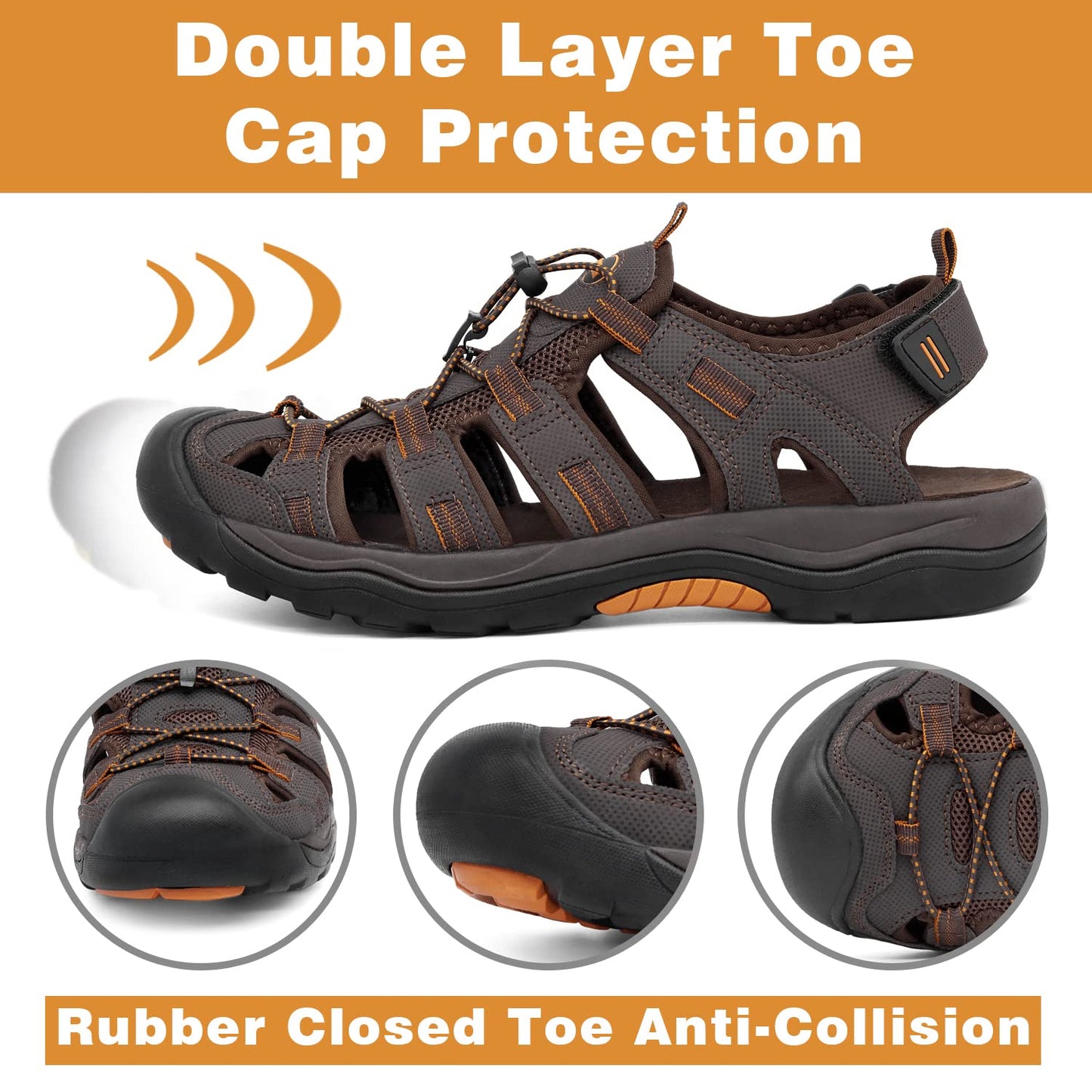 - GRITION Mens Hiking Sandals -