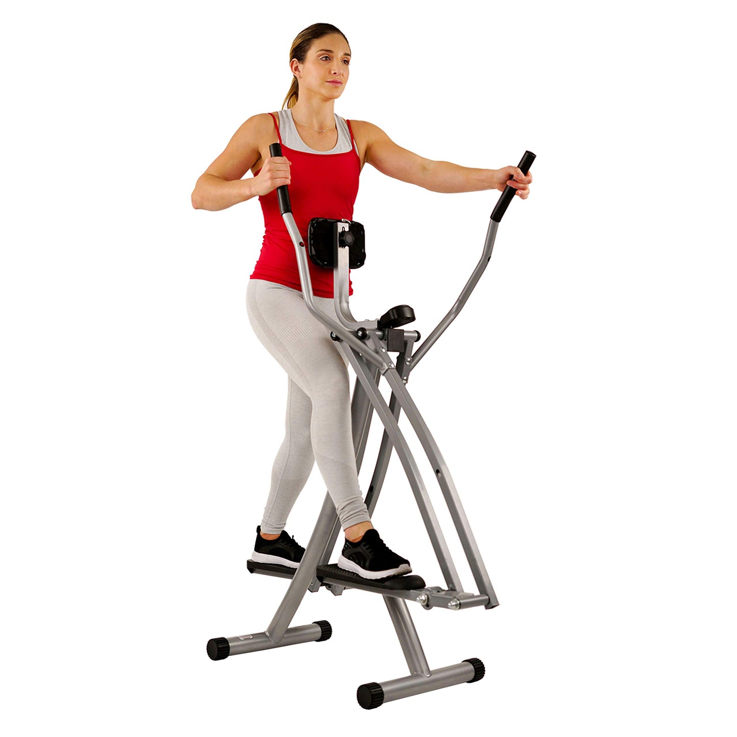 - Sunny Health & Fitness Elliptical Cross Trainer | w/ LCD Monitor -