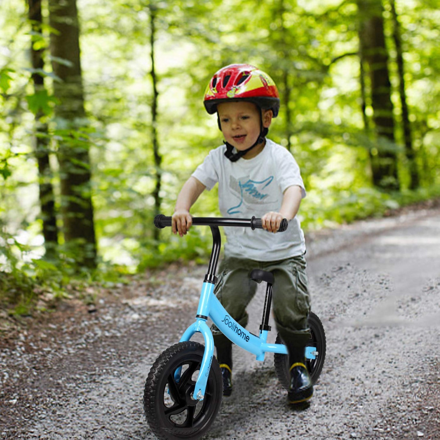 12" Balance Bike Carbon Steel Frame No Pedal Walking Balance Bike Training Bicycle for Kids and Toddlers 2- to 6 Years Old