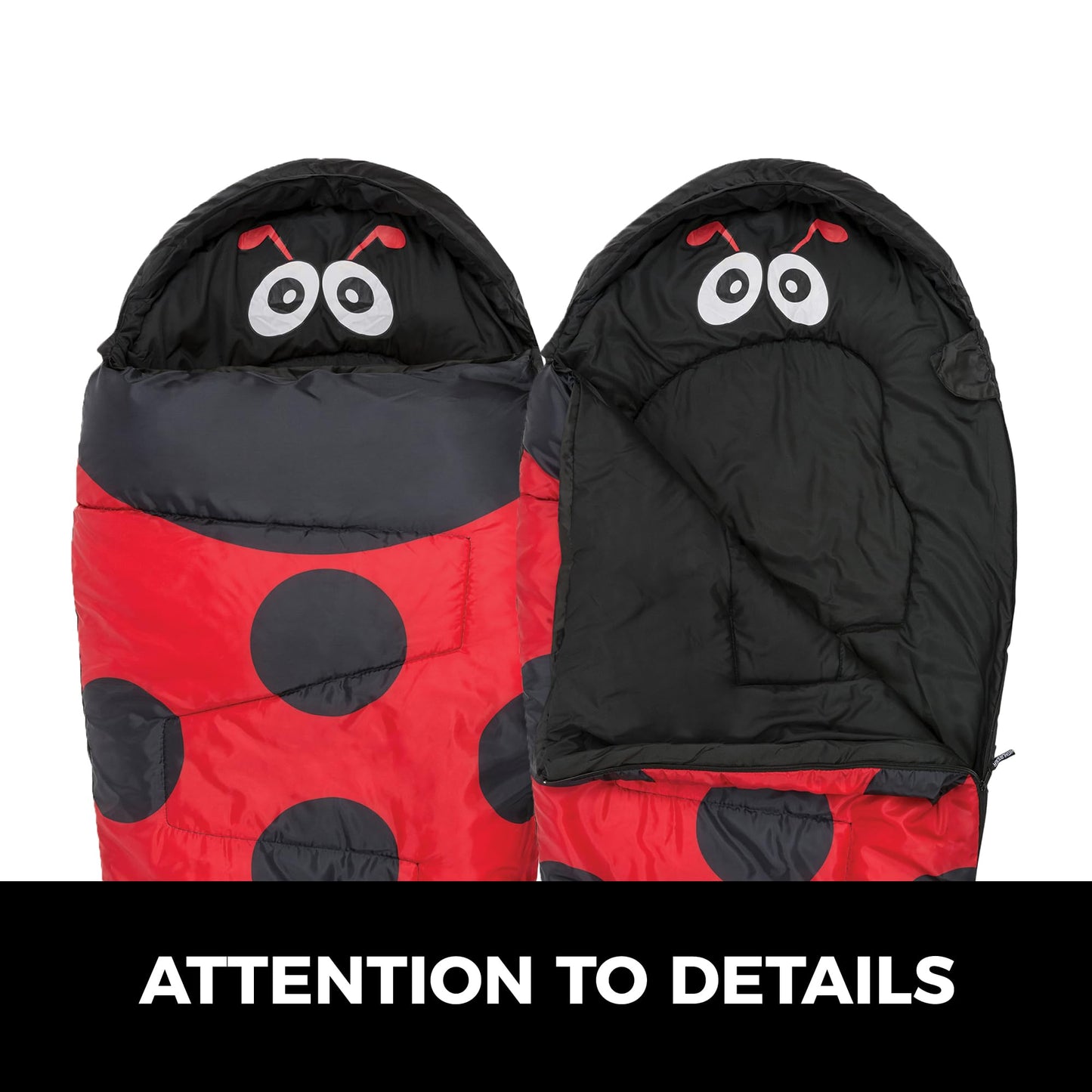 - Kids Sleeping Bag by Highlander | Mummy Style - Themed Carry Backpack for Easy Transportation - Lightweight and Warm - Perfect for Camping, Hiking, and Sleepovers. Junior Warm Snuggle Sleeping Bags