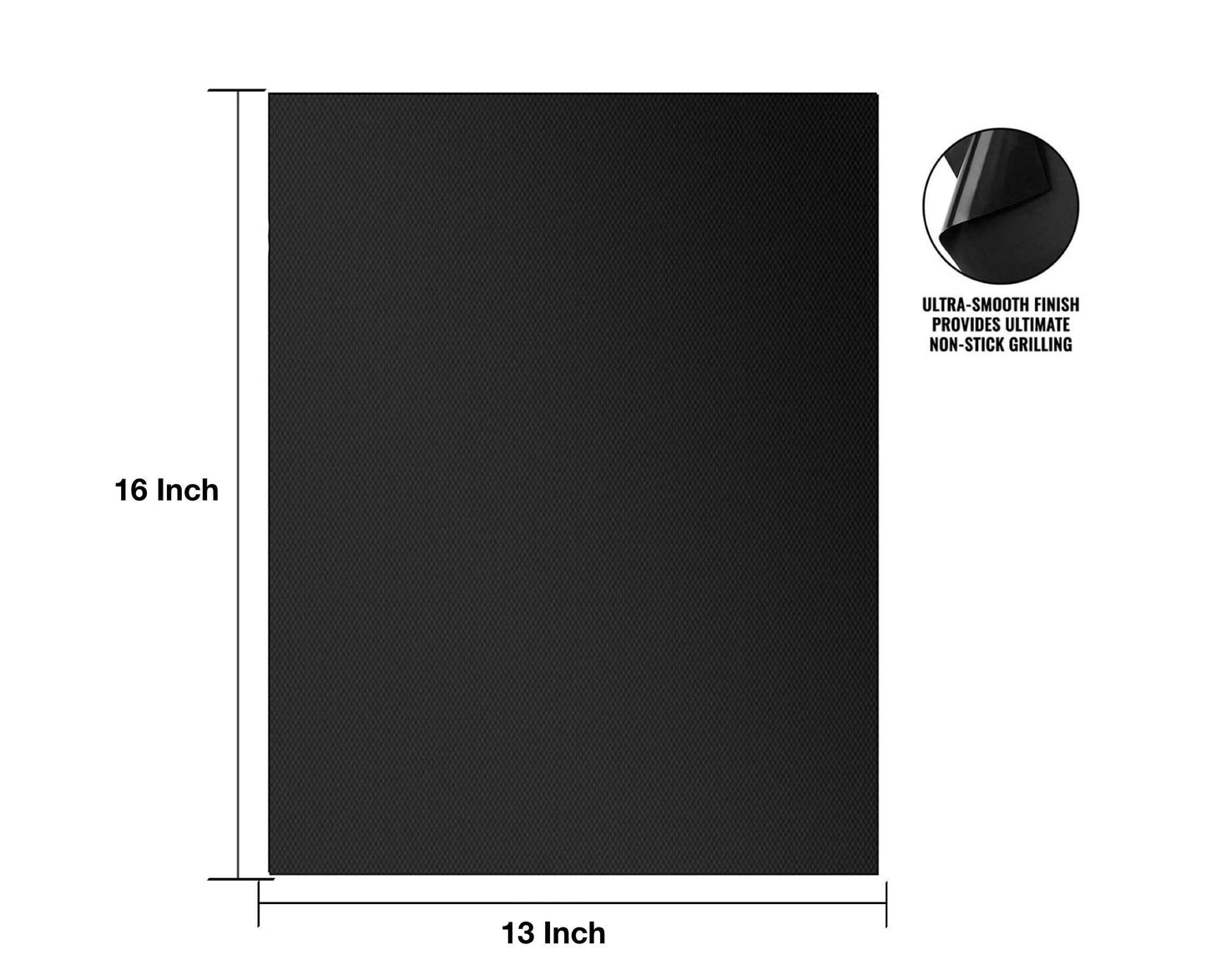 Cookey™ | 5 PCS | 16" x 13" | Non-Stick BBQ & Baking Mat, Gas & Charcoal Grills - Reusable & Versatile