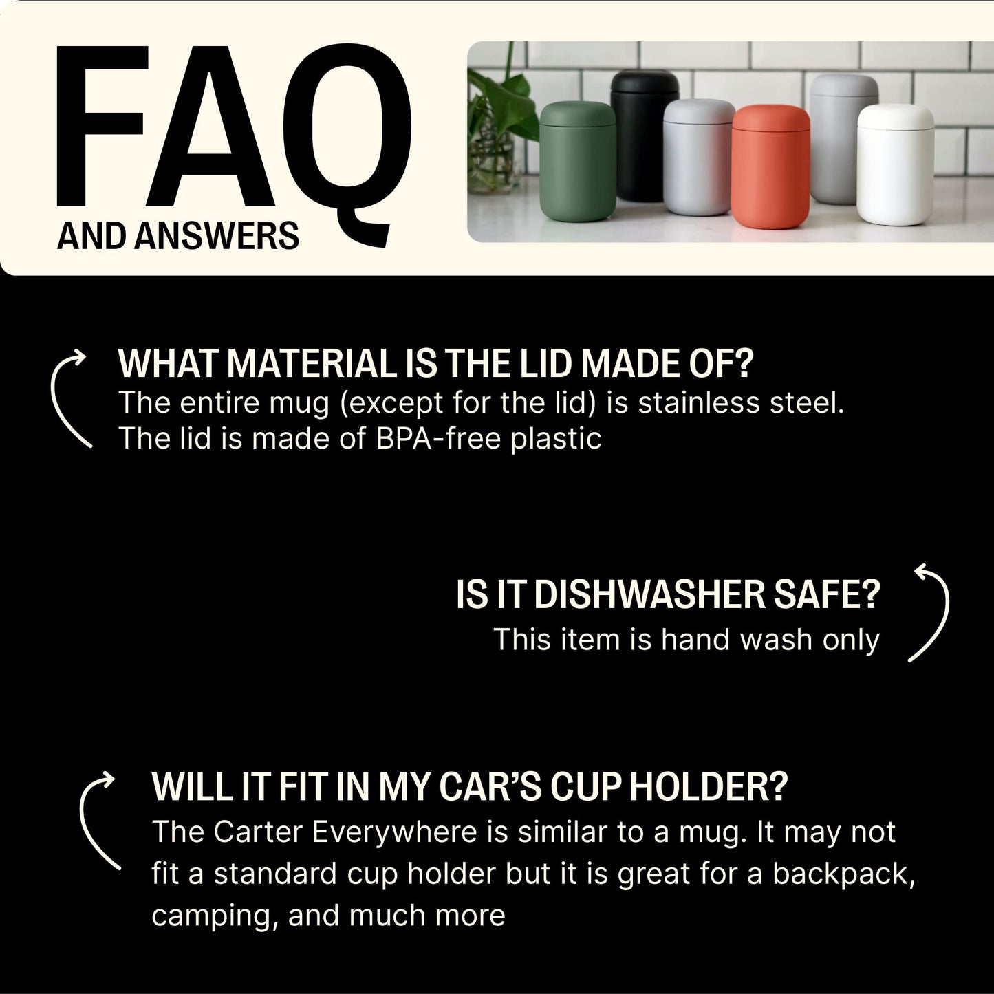 - Fellow Carter Move Travel Mug | Wide Mouth Vacuum | Insulated Stainless Steel Coffee and Tea Tumbler with Ceramic Interior -