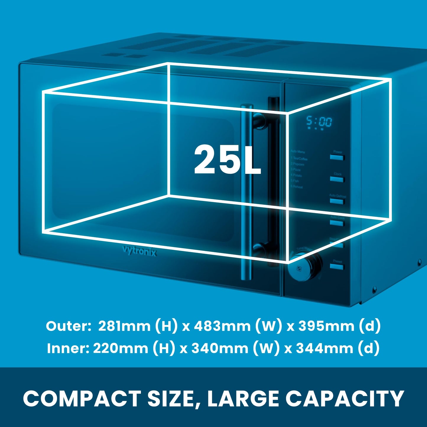 - VYTRONIX VY-C900M 900W Digital Microwave Oven | Freestanding Microwave