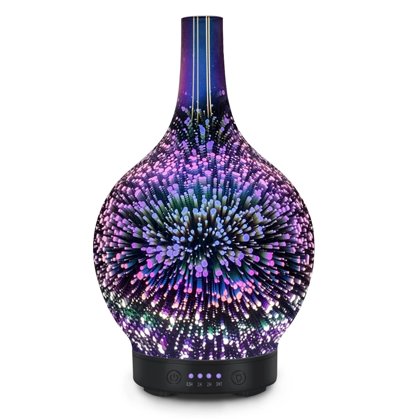 - Essential Oil Diffuser | Glass Aromatherapy | Electric Ultrasonic Cool Mist | Aroma Diffuser Scented Oil -