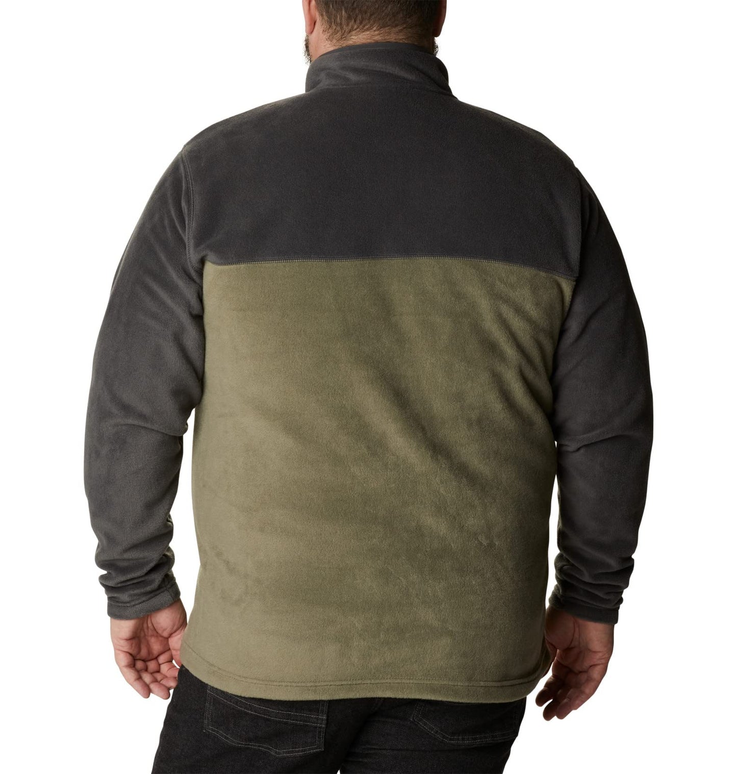 Columbia Men's Steens Mountain Half Snap Fleece Pull Over, Stone Green x Shark, Size M