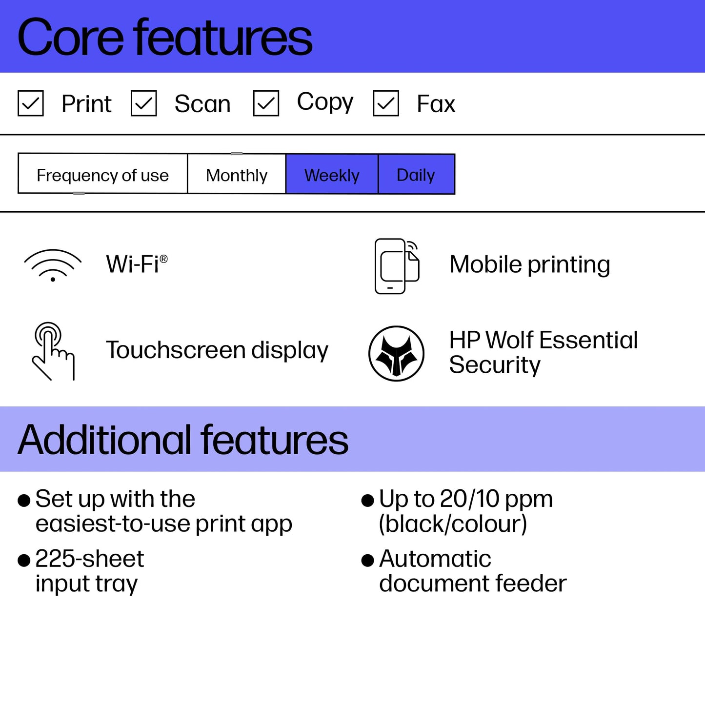 - HP OfficeJet Pro 8122e All-in-One Printer | Colour | Printer for Home | Print, Scan, Copy Automatic document feeder| 3 months of Instant Ink with HP | Print over VPN with HP+ | Up to 3 years Warranty -