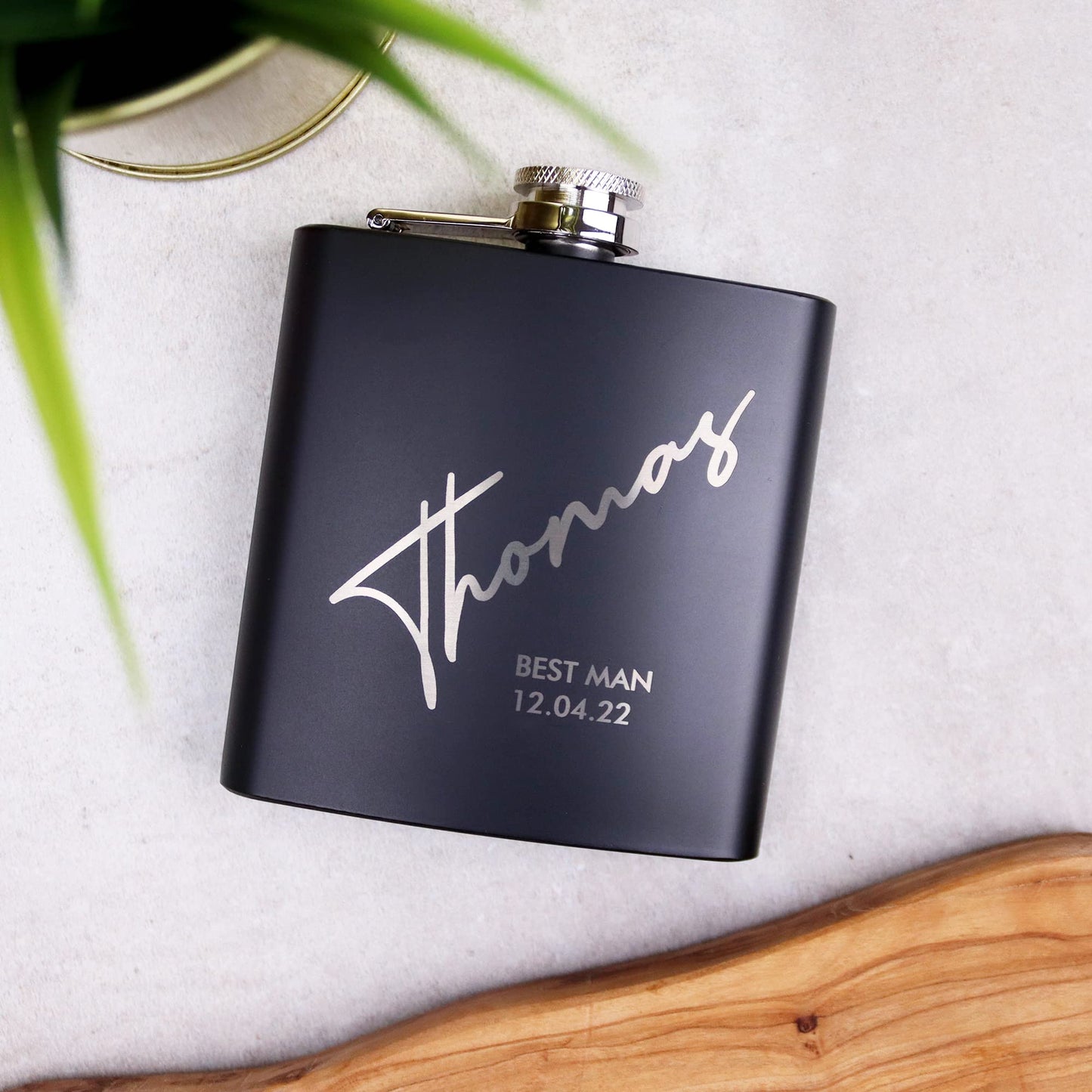 - Personalised Hip Flask | Groomsman or Best Man/Usher Gift -