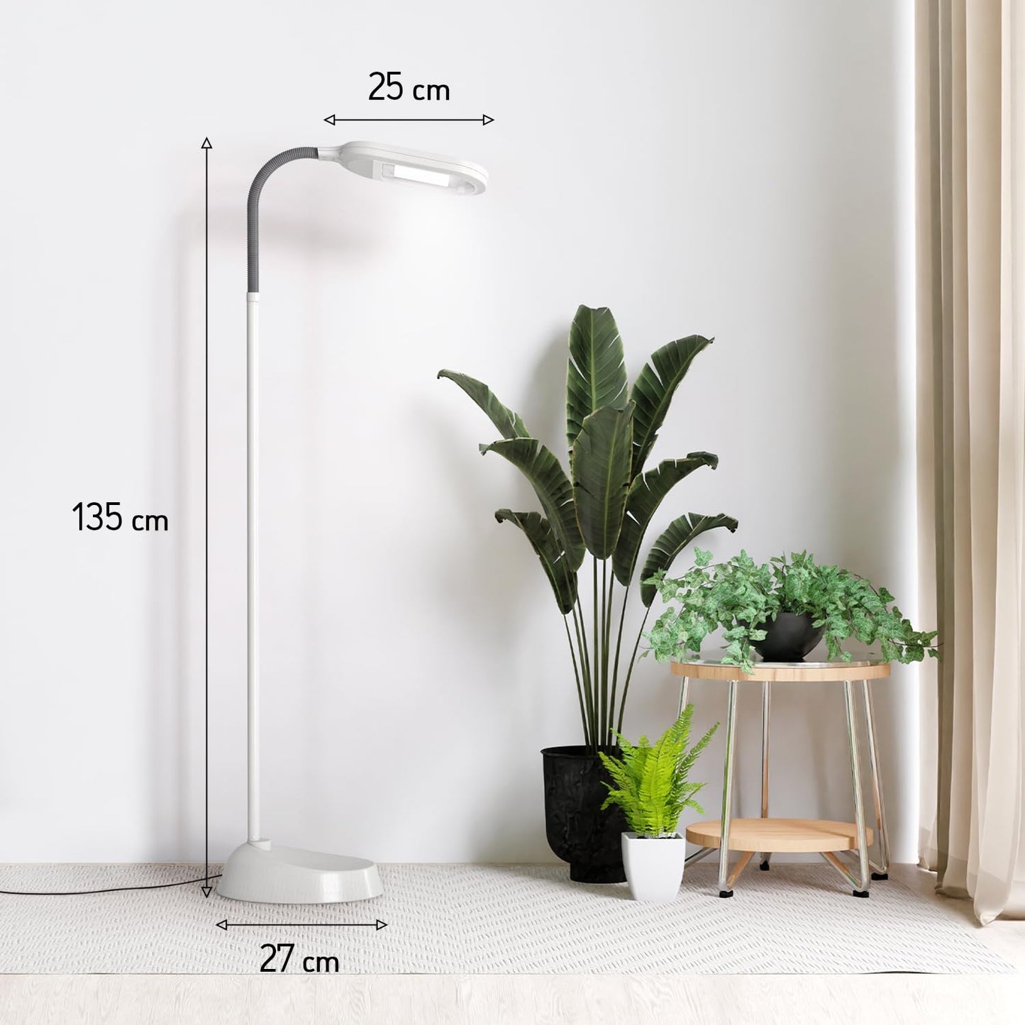 - Kenley Daylight Reading Lamp | Floor Standing | Standard Reading Light -