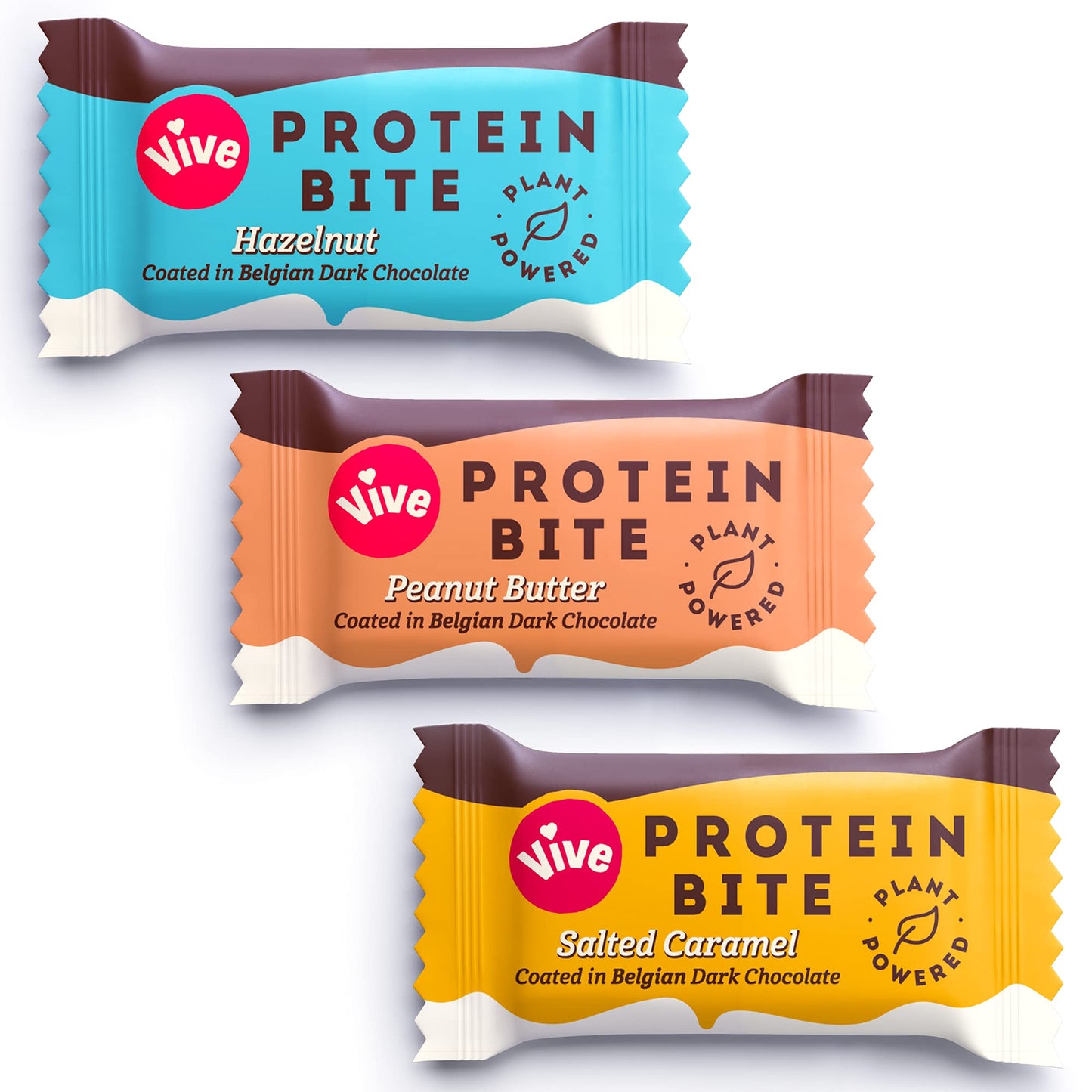 - Vive Protein Bites, Gluten Free, High Fibre, Vegan Snacks, Mini Protein Bars, Dark Chocolate Coated Mixed Box, 21 x 20g -