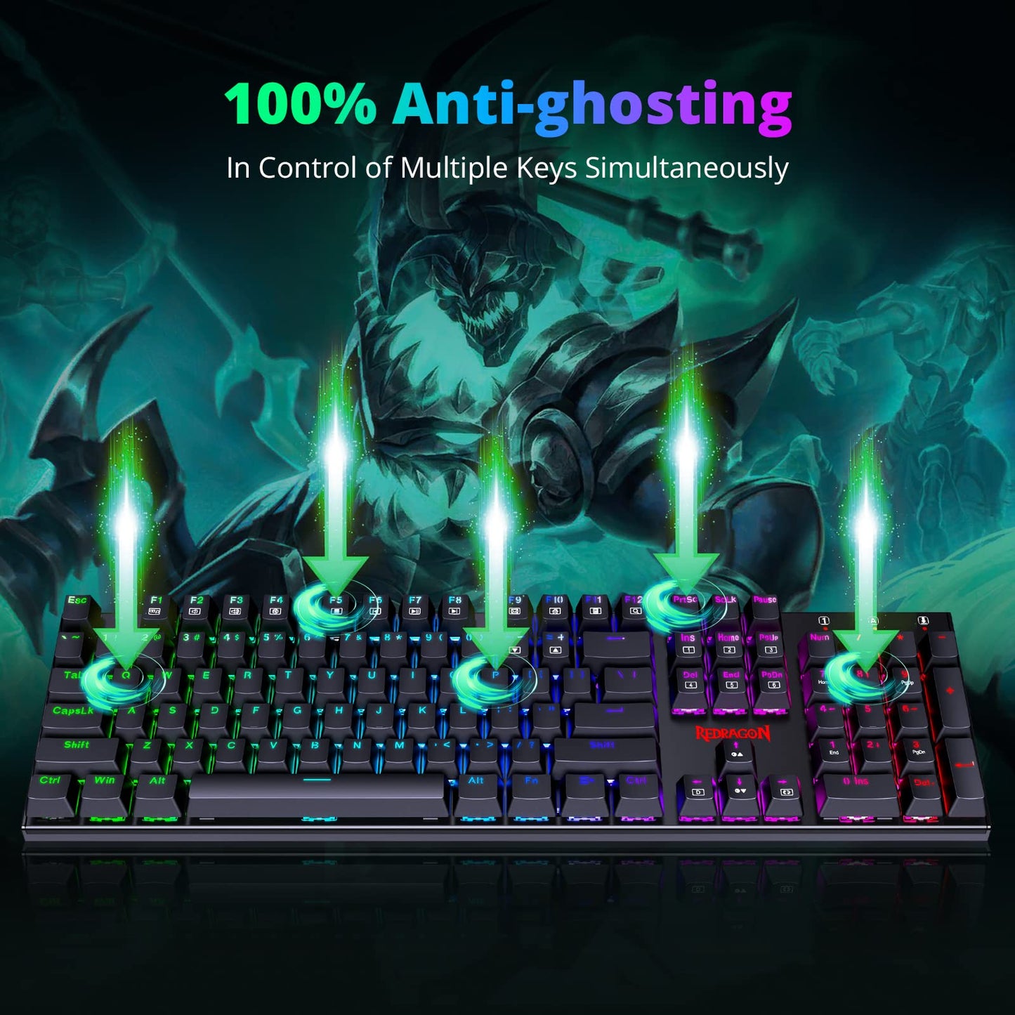 - Mechanical Gaming Keyboard | Redragon Mechanical Keyboard with 105 Programmable Keys -