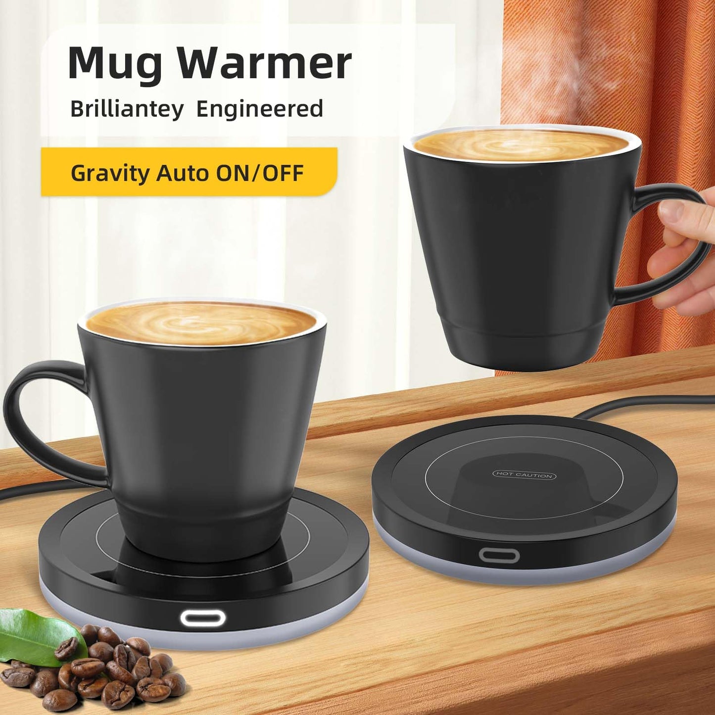 - Smart Coffee Mug Warmer | Coffee Warmer Auto On/Off Gravity-Induction For Office -