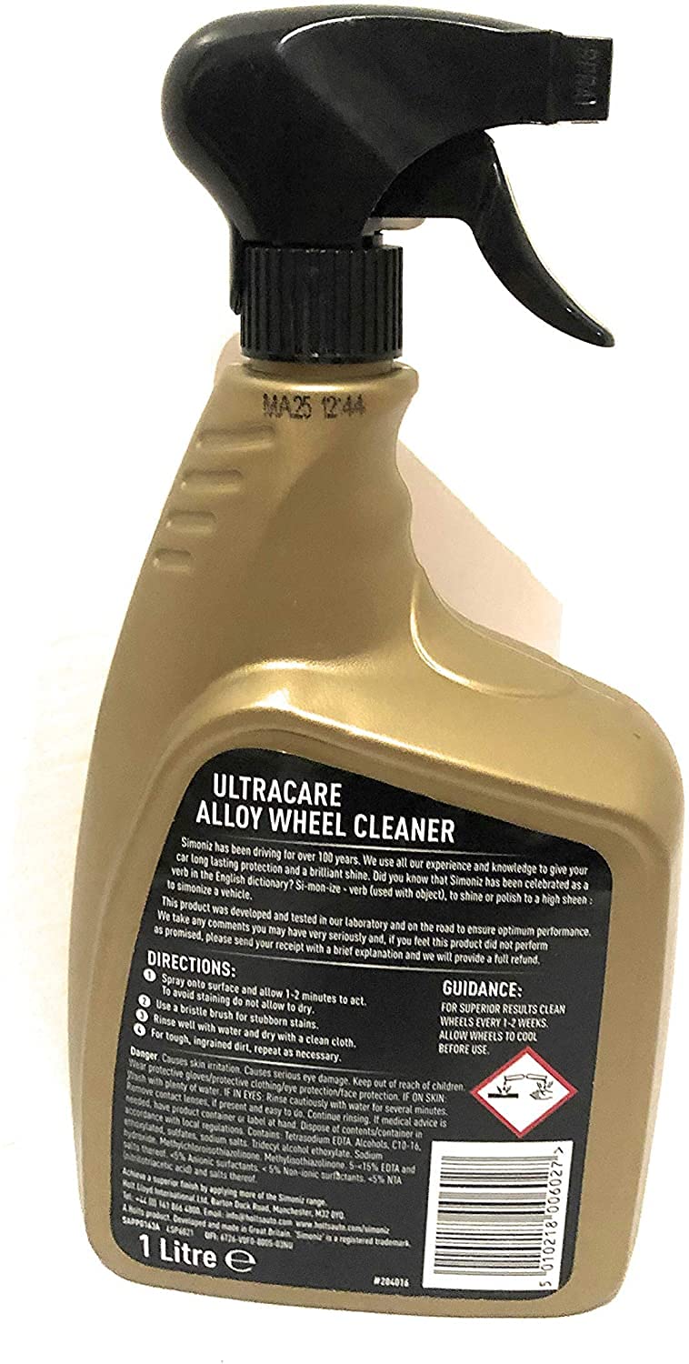 - Simoniz Ultracare Car Alloy Wheel Cleaner | Guaranteed Not To Corrode Wheels | 1 Litre -