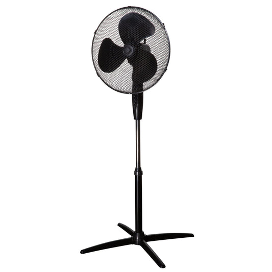 - Zanussi 16" Inch, Lightweight, Pedestal Fan, 3 Speeds, Wide-Angled Oscillation