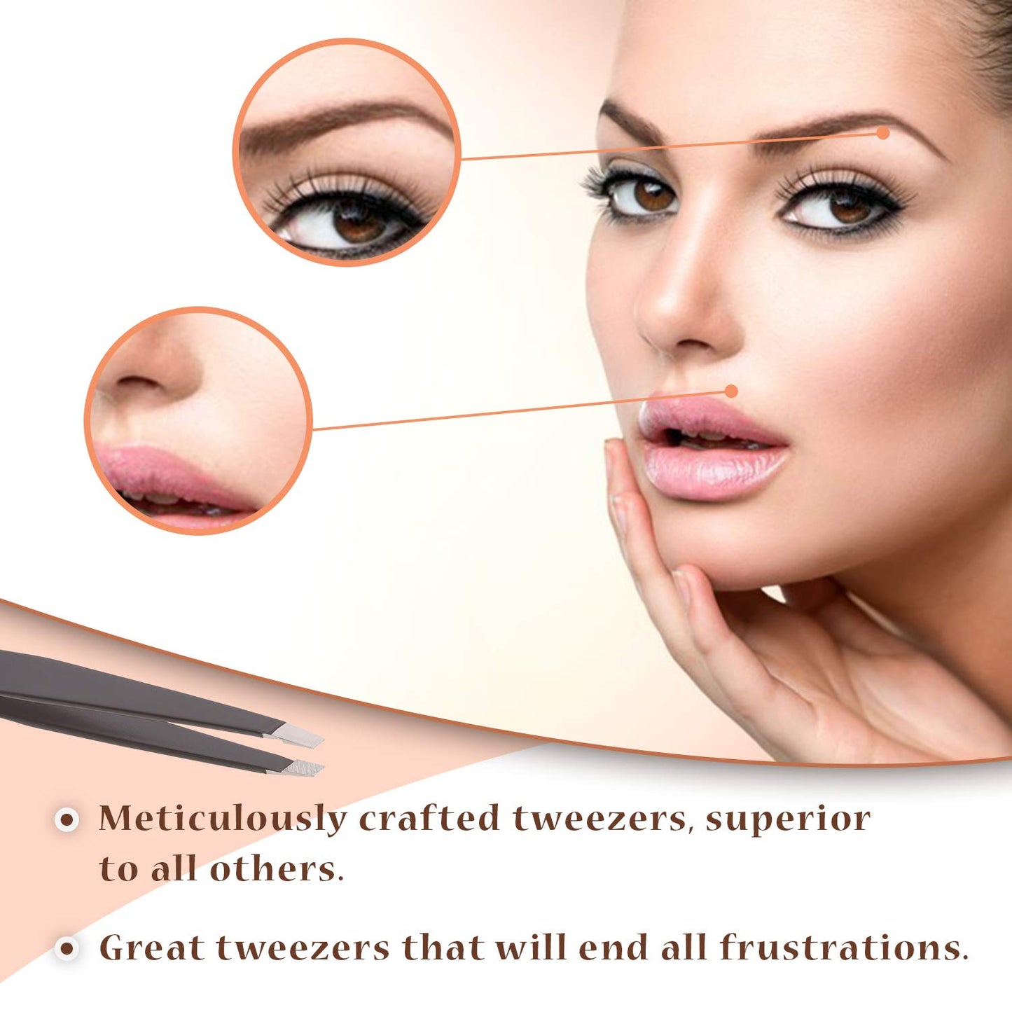 - Majestic Bombay Slant Tweezers For Men – Splinter Ticks, Facial, Eyebrows and Ingrown Hair Removal –