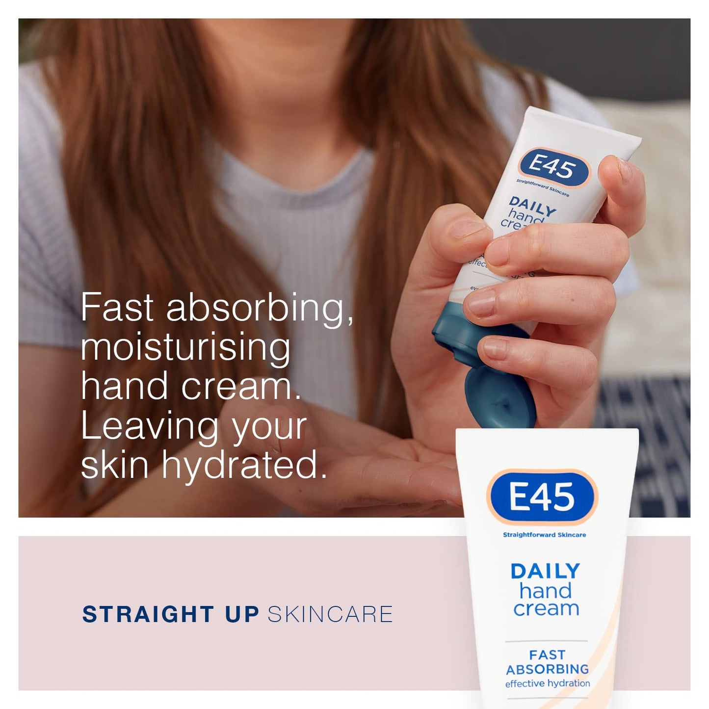 - E45 Daily Hand Cream 50 ml | E45 Hand Cream For Very Dry Hands | Hand Moisturiser For Dry Skin And Sensitive Skin -