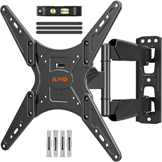 - ELIVED TV Wall Bracket for Most 26-60 inch TVs | Tilt and Swivel Wall Mount -