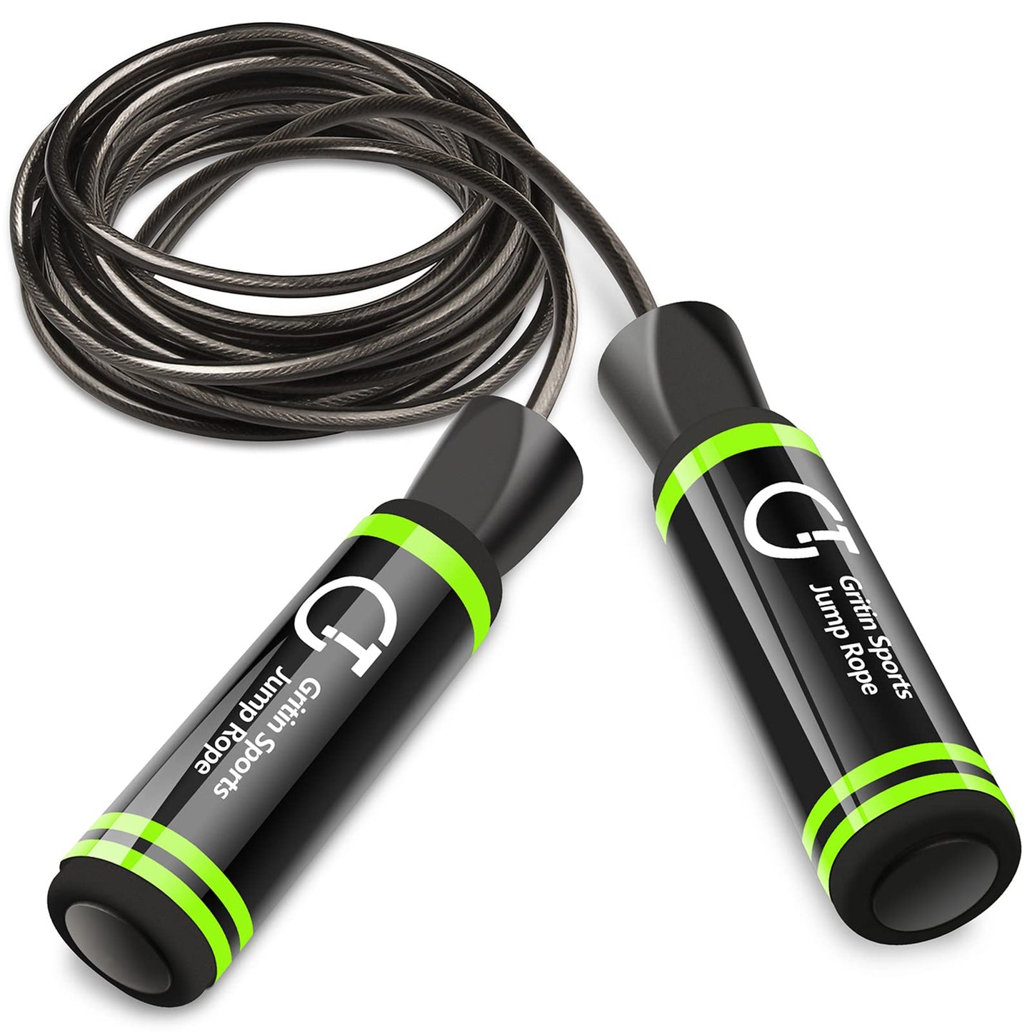 - Gritin Skipping Rope | Speed Jump Rope Soft Memory Foam Handle -
