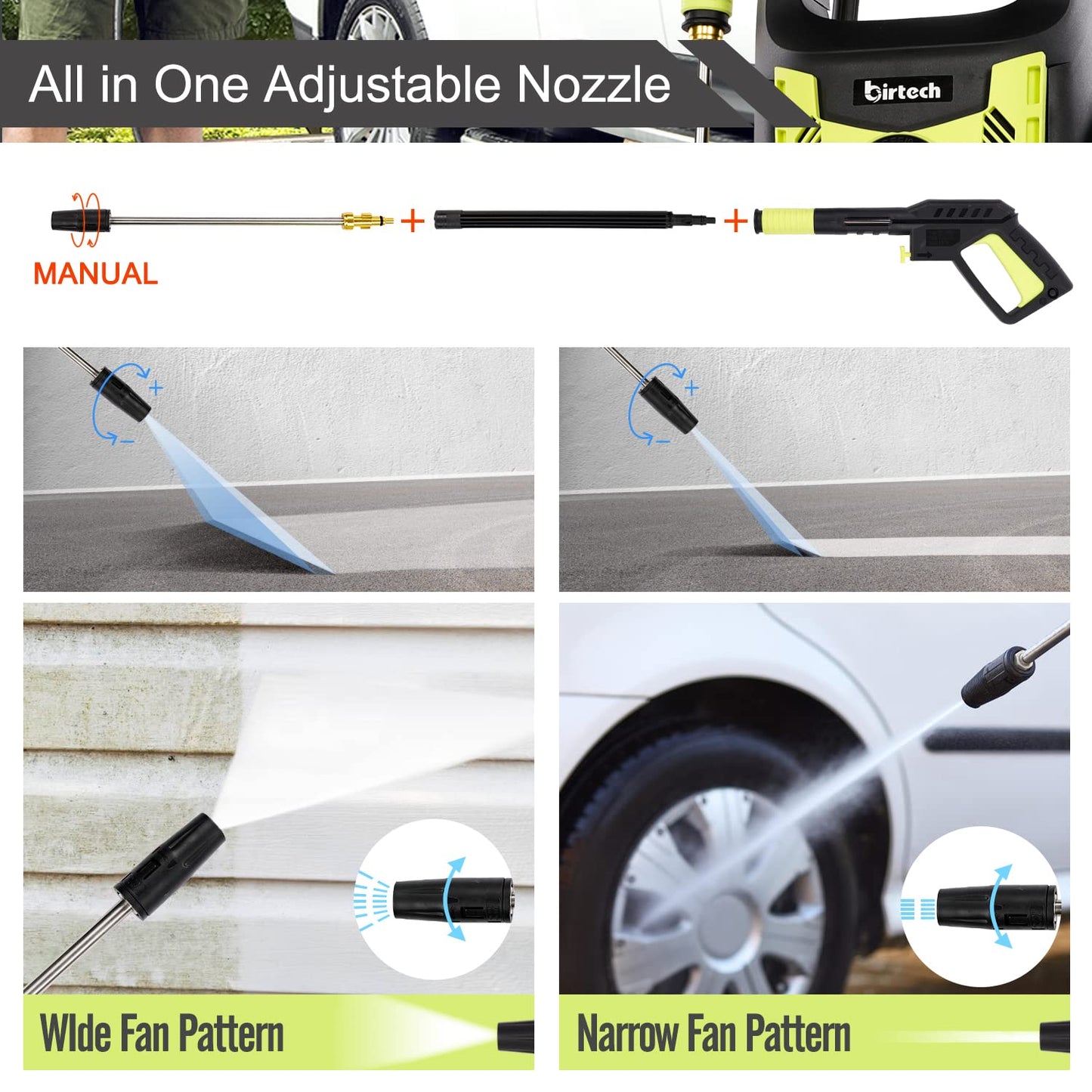 - Pressure Washer | 2200W 165bar 450L/H Electric Jet Washer -