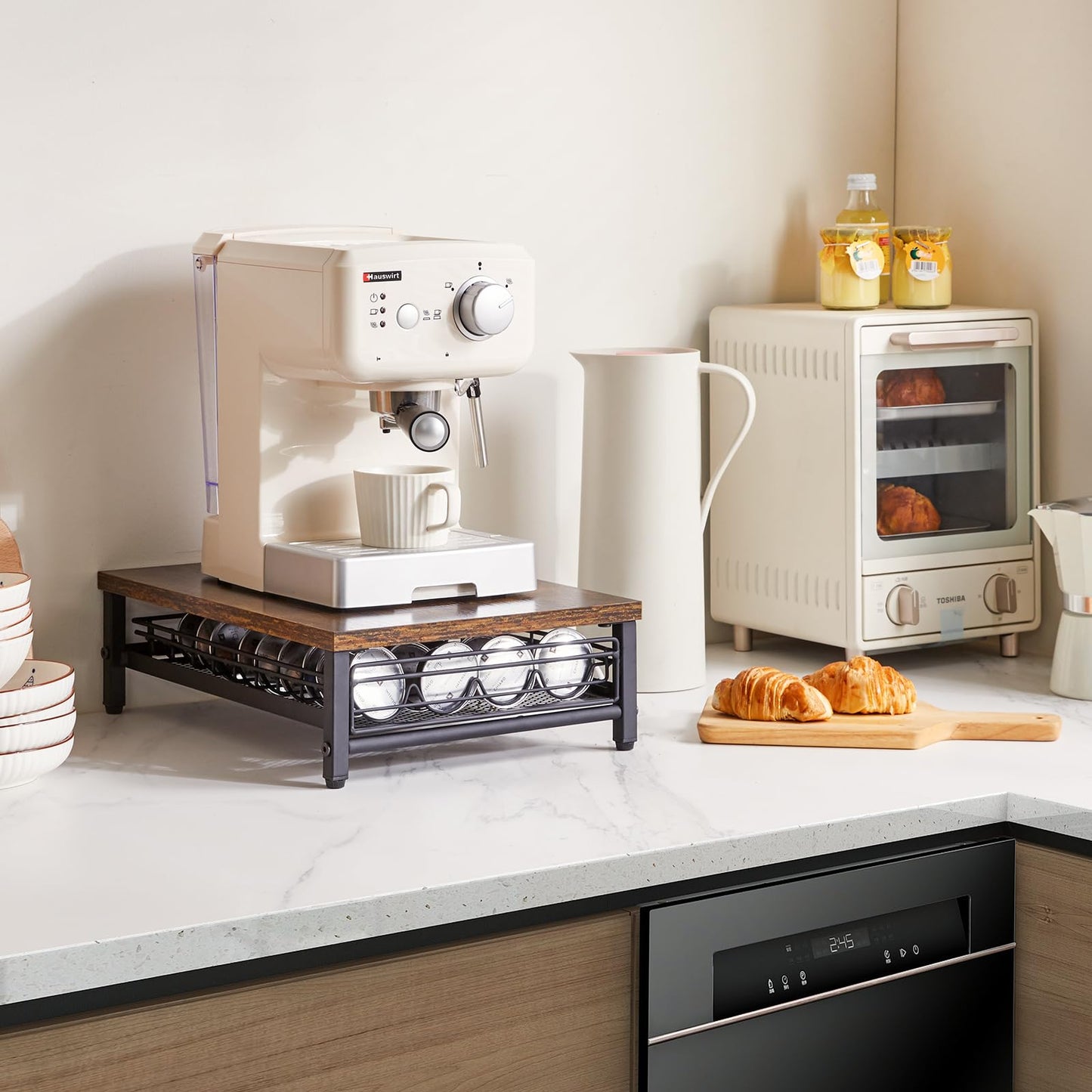 - IBUYKE Coffee Pod Drawer Holder for Nespresso | 40 Capacity Capsule Pods Storage -